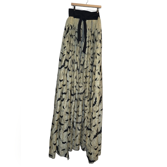 Handmade Maxi Skirt Bat Print‎ Halloween Costume Party Long Skirt - Picture 2 of 8